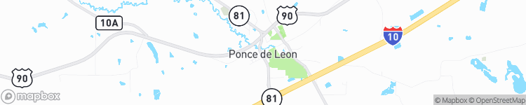Ponce de Leon - map