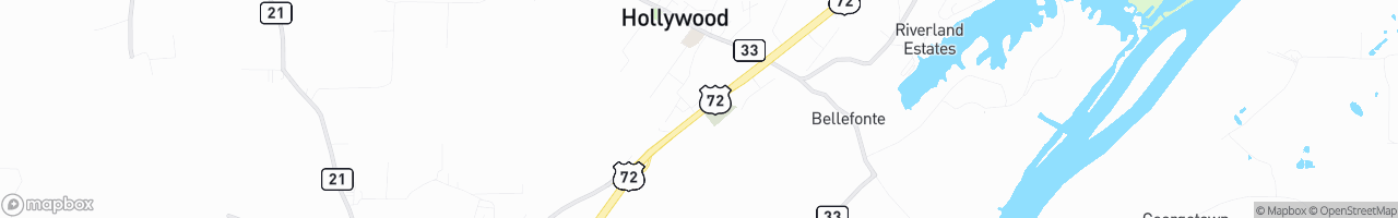 Hollywood Truck Stop (Chevron) - map