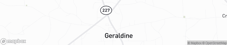 Geraldine - map