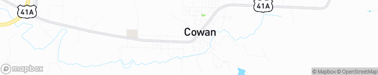 Cowan - map