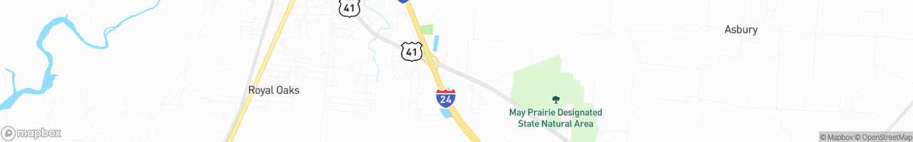 I-24 Truck/Auto Plaza - map
