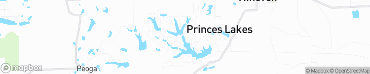 Princes Lakes - map