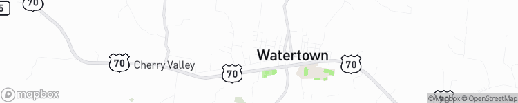 Watertown - map