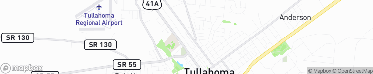 Tullahoma - map