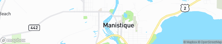Manistique - map