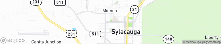 Sylacauga - map