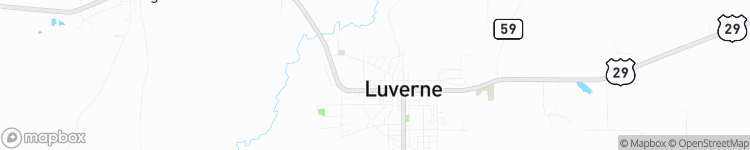 Luverne - map