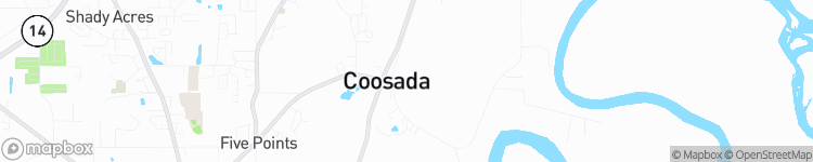 Coosada - map