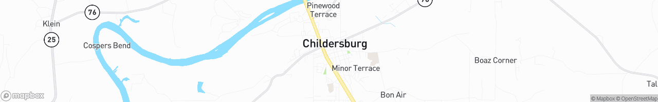 BP Childersburg - map