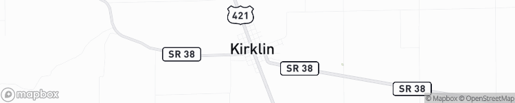 Kirklin - map