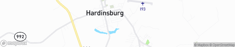 Hardinsburg - map