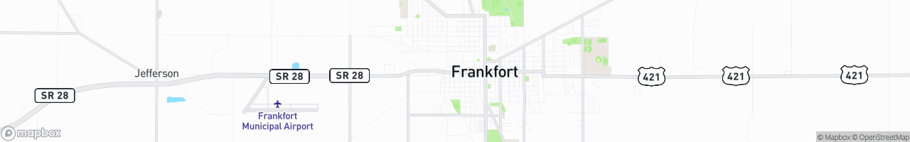 Frankfort - map