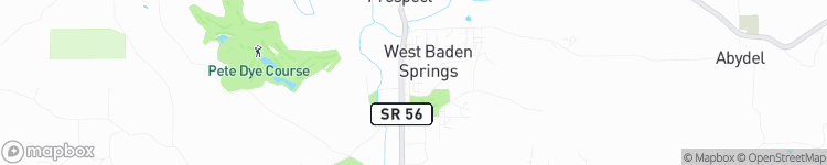 West Baden Springs - map