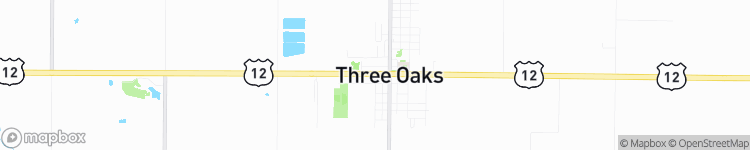 Three Oaks - map