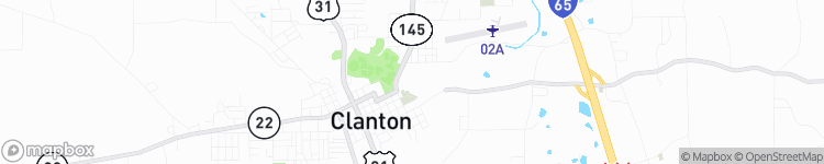 Clanton - map