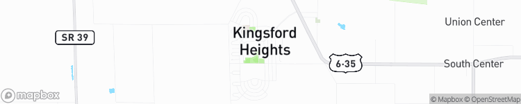 Kingsford Heights - map