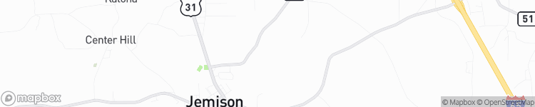 Jemison - map