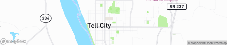 Tell City - map