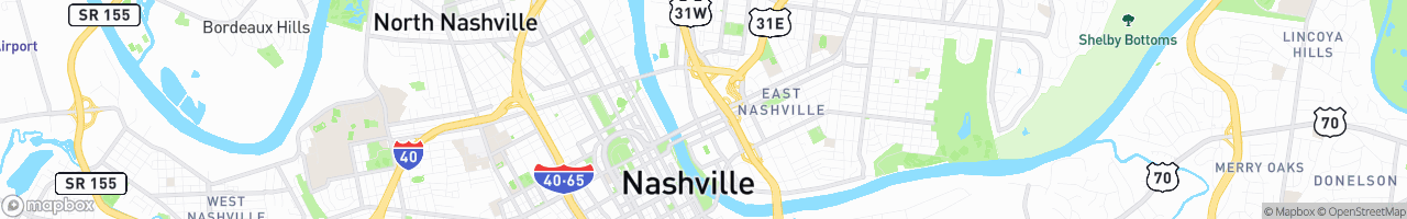 T/A Travel Center - Nashville Tennessee - map