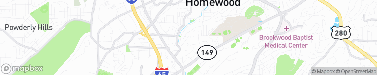 Homewood - map