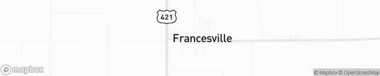 Francesville - map