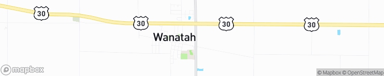 Wanatah - map
