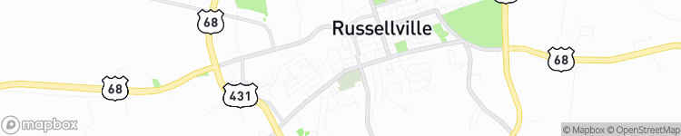 Russellville - map
