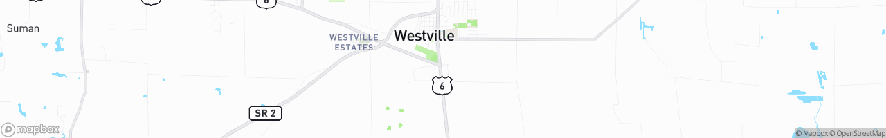 Westville Truck Stop - map