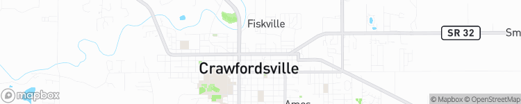 Crawfordsville - map