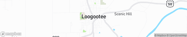 Loogootee - map