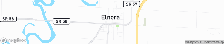 Elnora - map