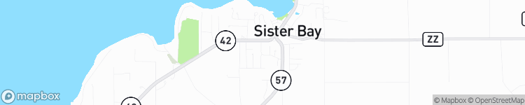 Sister Bay - map