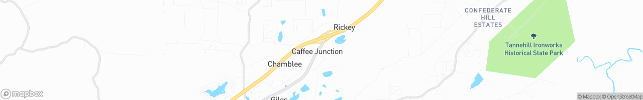 Caffee Junction Amoco - map