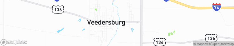 Veedersburg - map