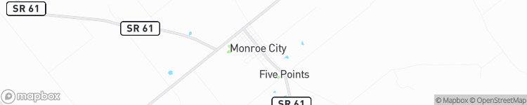Monroe City - map