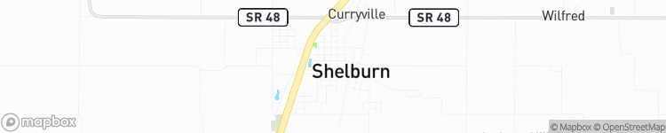 Shelburn - map