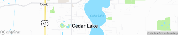 Cedar Lake - map