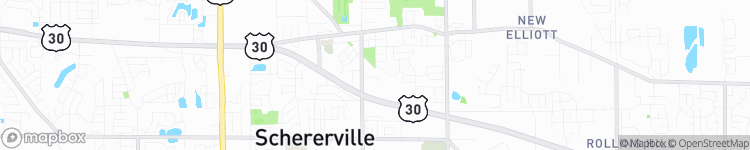 Schererville - map