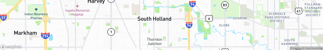 South Holland - map