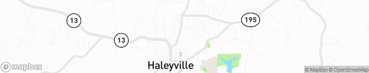 Haleyville - map
