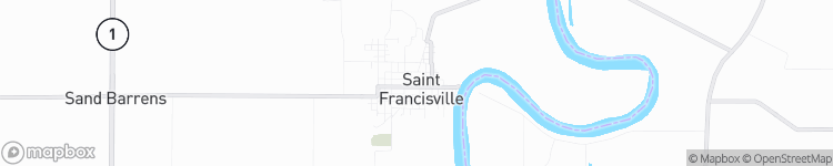 Saint Francisville - map