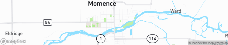 Momence - map