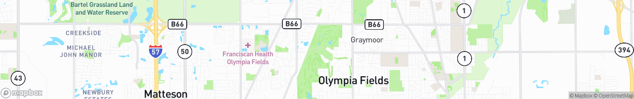 Olympia Fields Cc - map