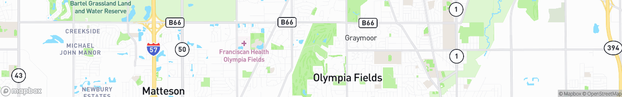 Olympia Fields Country Club - map