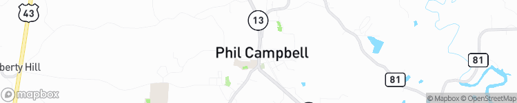Phil Campbell - map