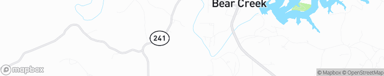 Bear Creek - map