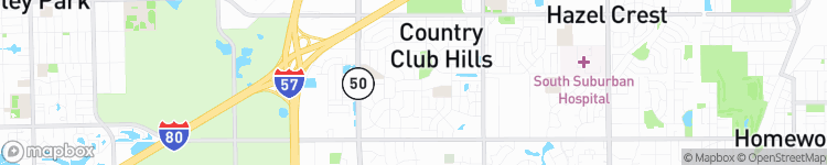 Country Club Hills - map