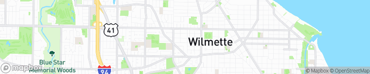 Wilmette - map