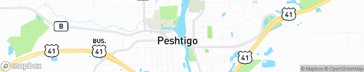 Peshtigo - map