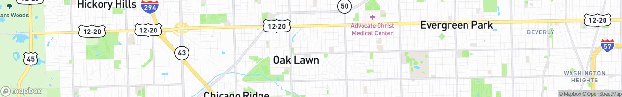 Oak Lawn - map